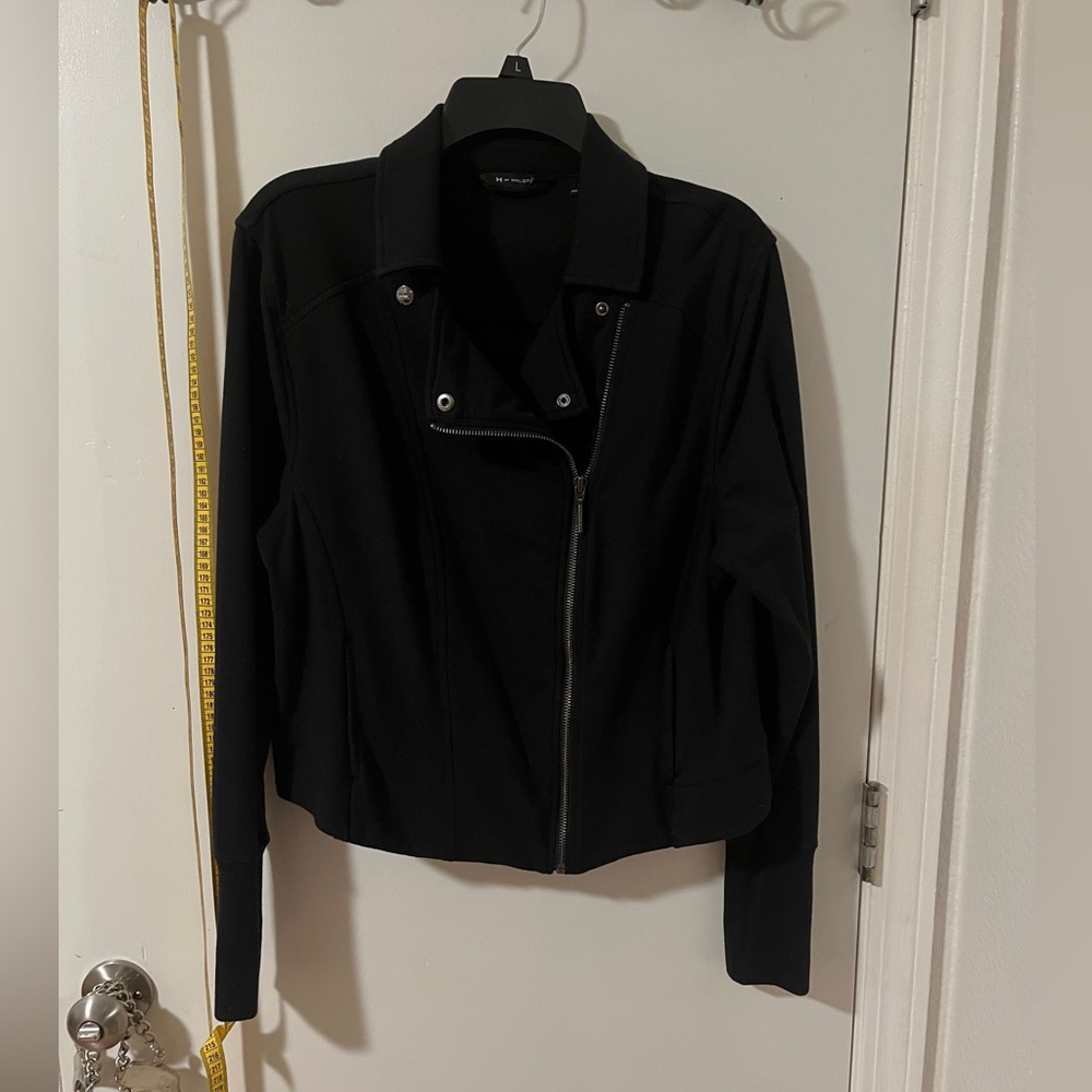 H by Halston Black Sweater-Jacket